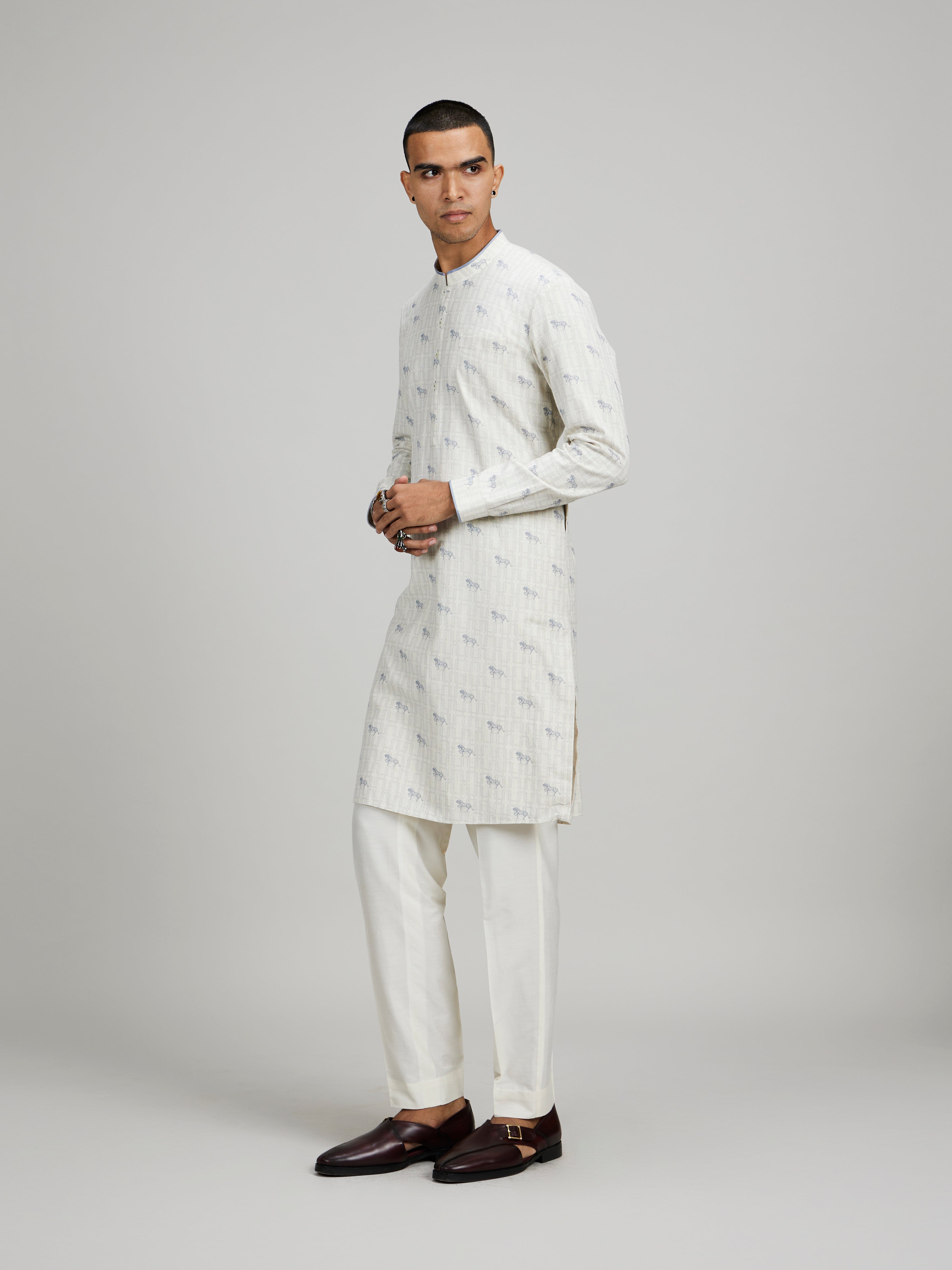 Horse of siena printed dashiki kurta set