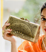 MANDALA BRASS CLUTCH