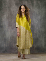 ACID YELLOW KURTA SET
