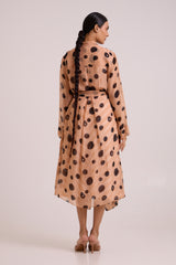 Neo - Almond Burst Flap Trench & Slip Dress