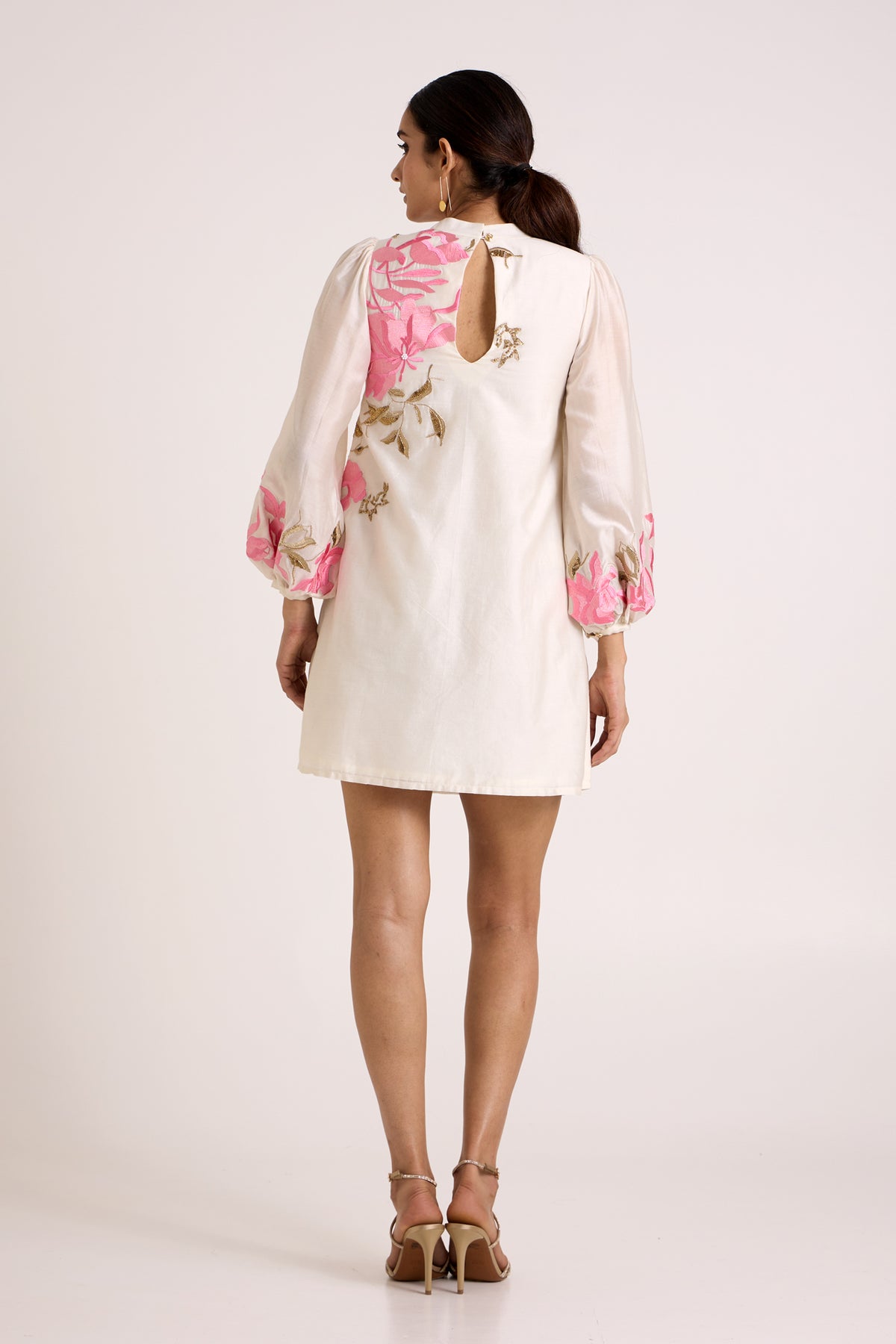 Ivory Nidam - In-Bloom Short Dress