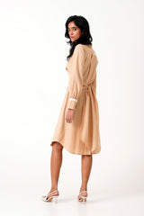 Tie-Back Shirt Dress