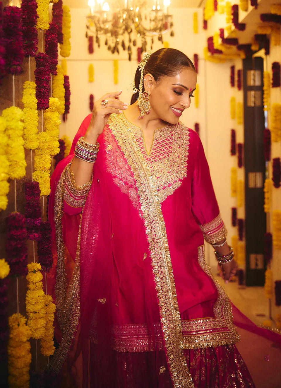 Bipasha Basu in Shahida Sharara Set