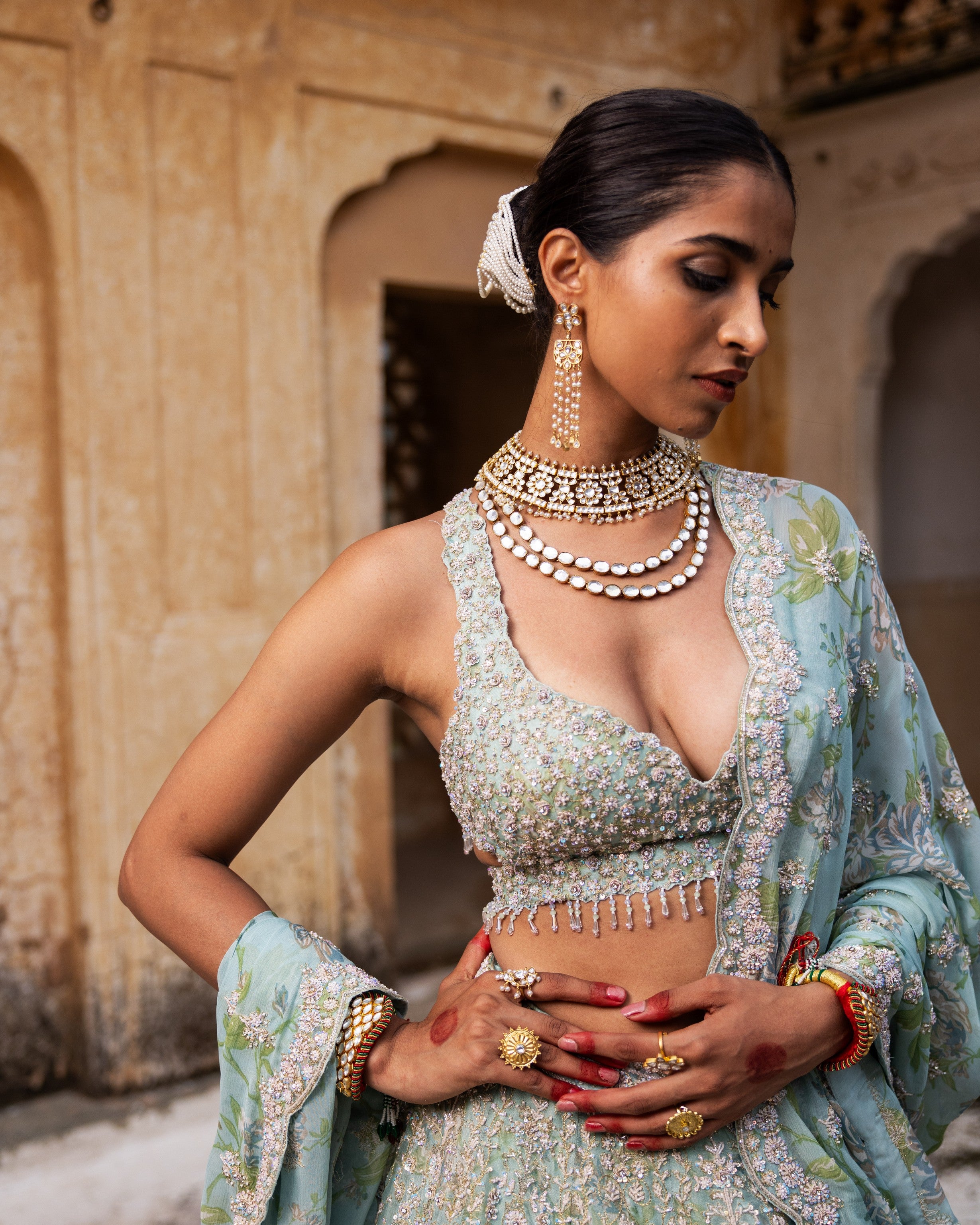 Blush Opulence Lehenga