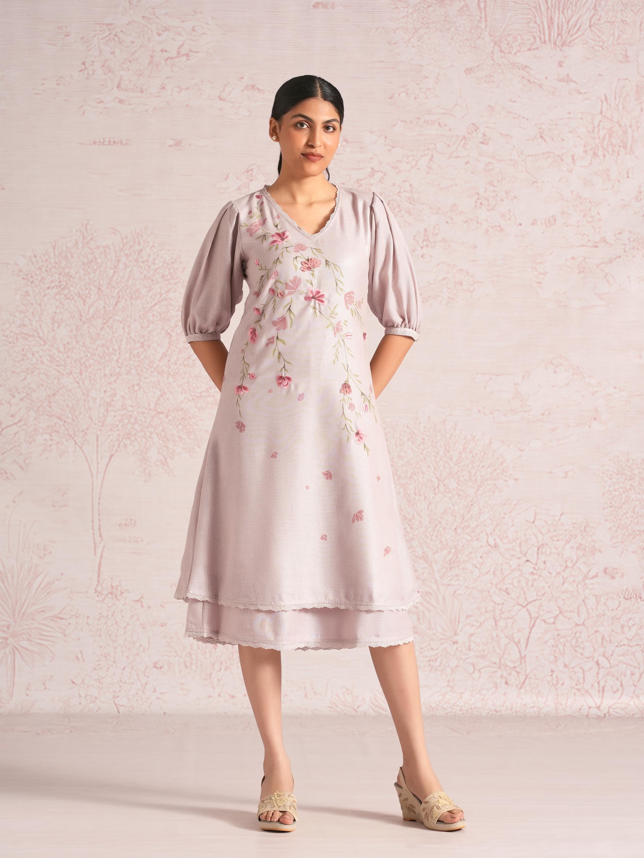 Blush Vines Elora Dress