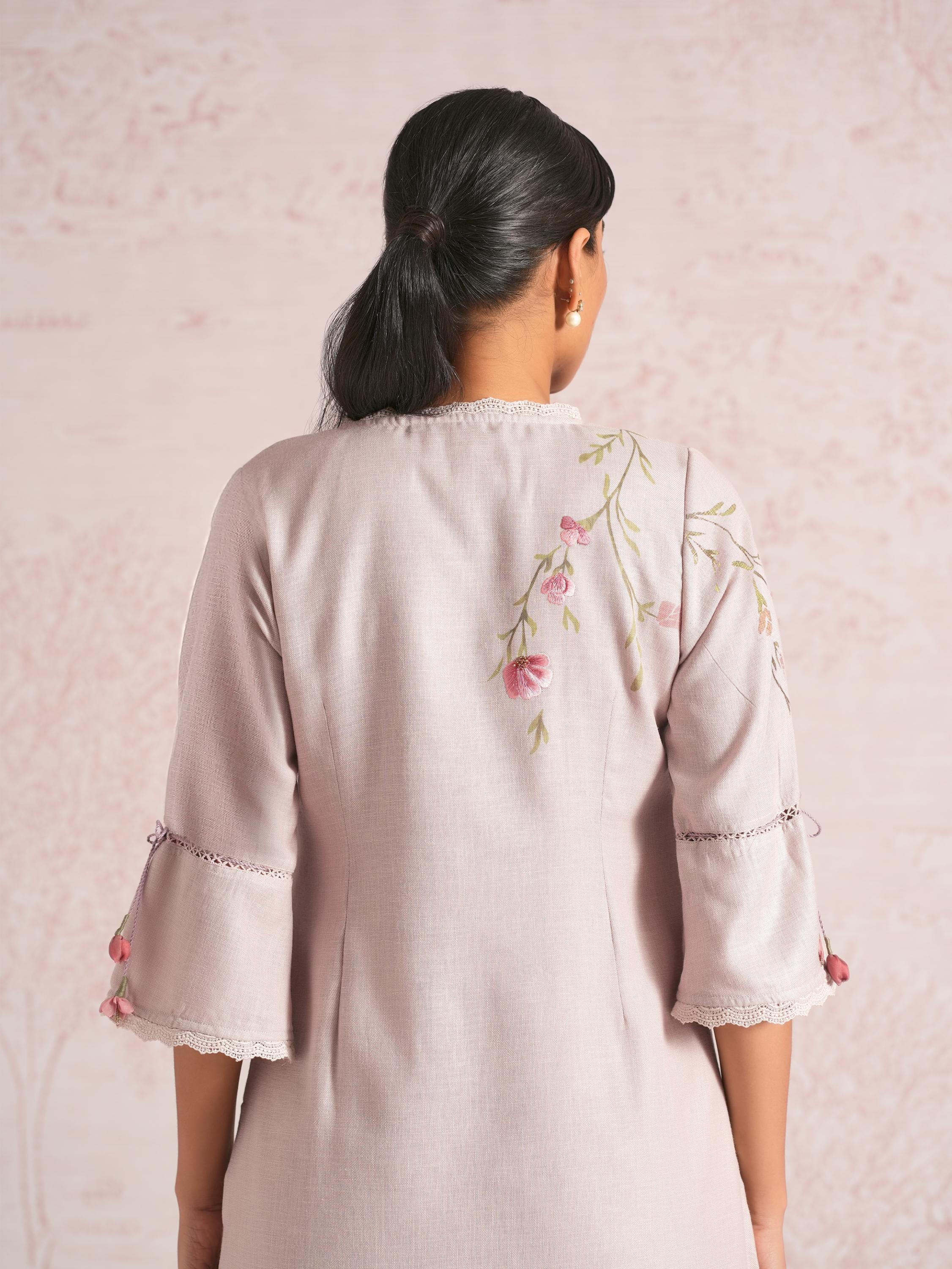 Blush Vines Kurta set
