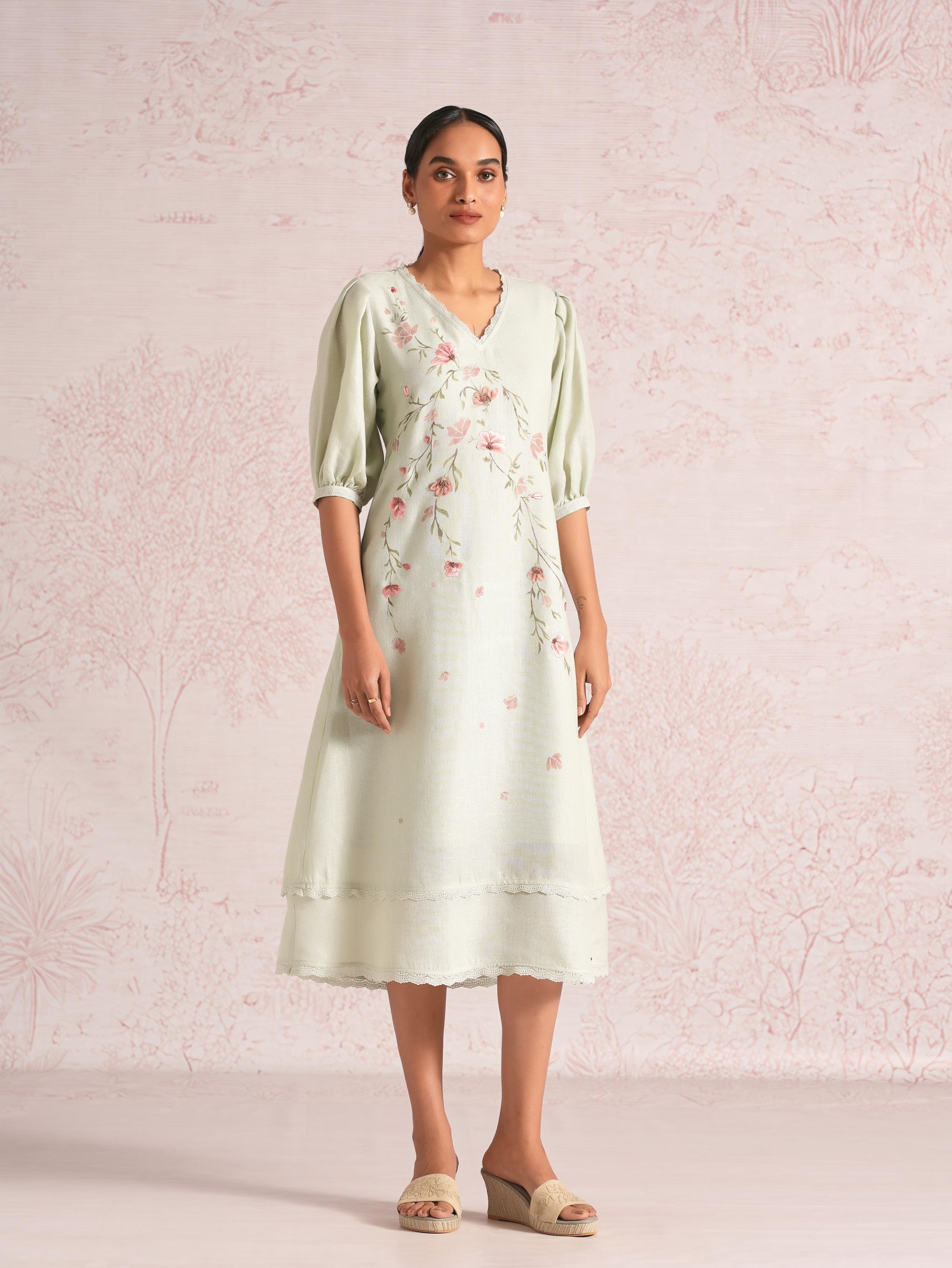 Blush Vines Elora Dress