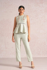 Blush Vines Peplum Co-ord