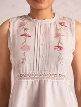 Blush Vines Peplum Co-ord