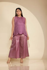 LAVENDER VEST TOP SET
