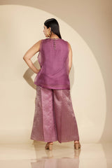 LAVENDER VEST TOP SET