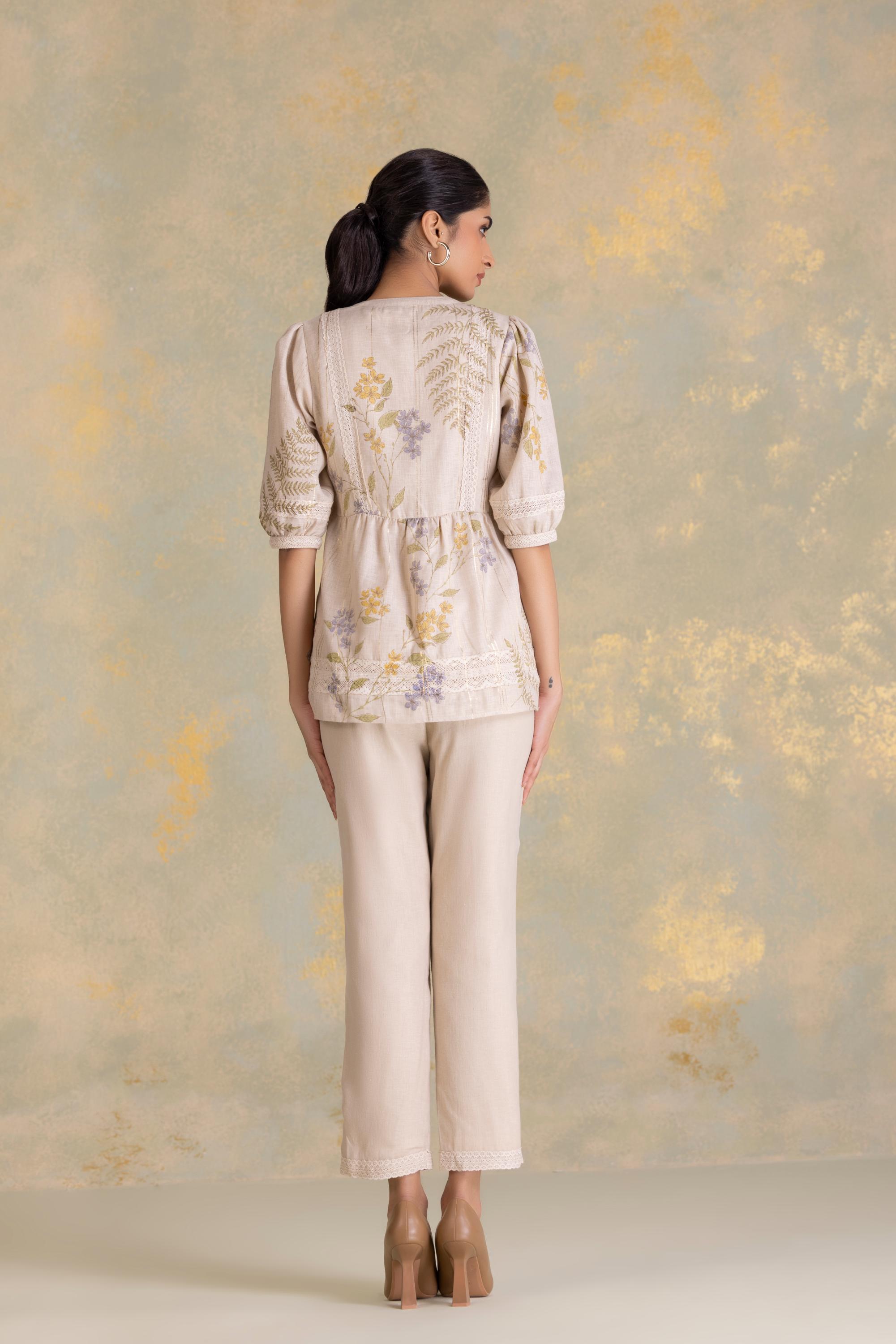 Botanique  Co-ord Top With Pant