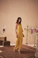 Yellow Booti One-Shoulder Dress