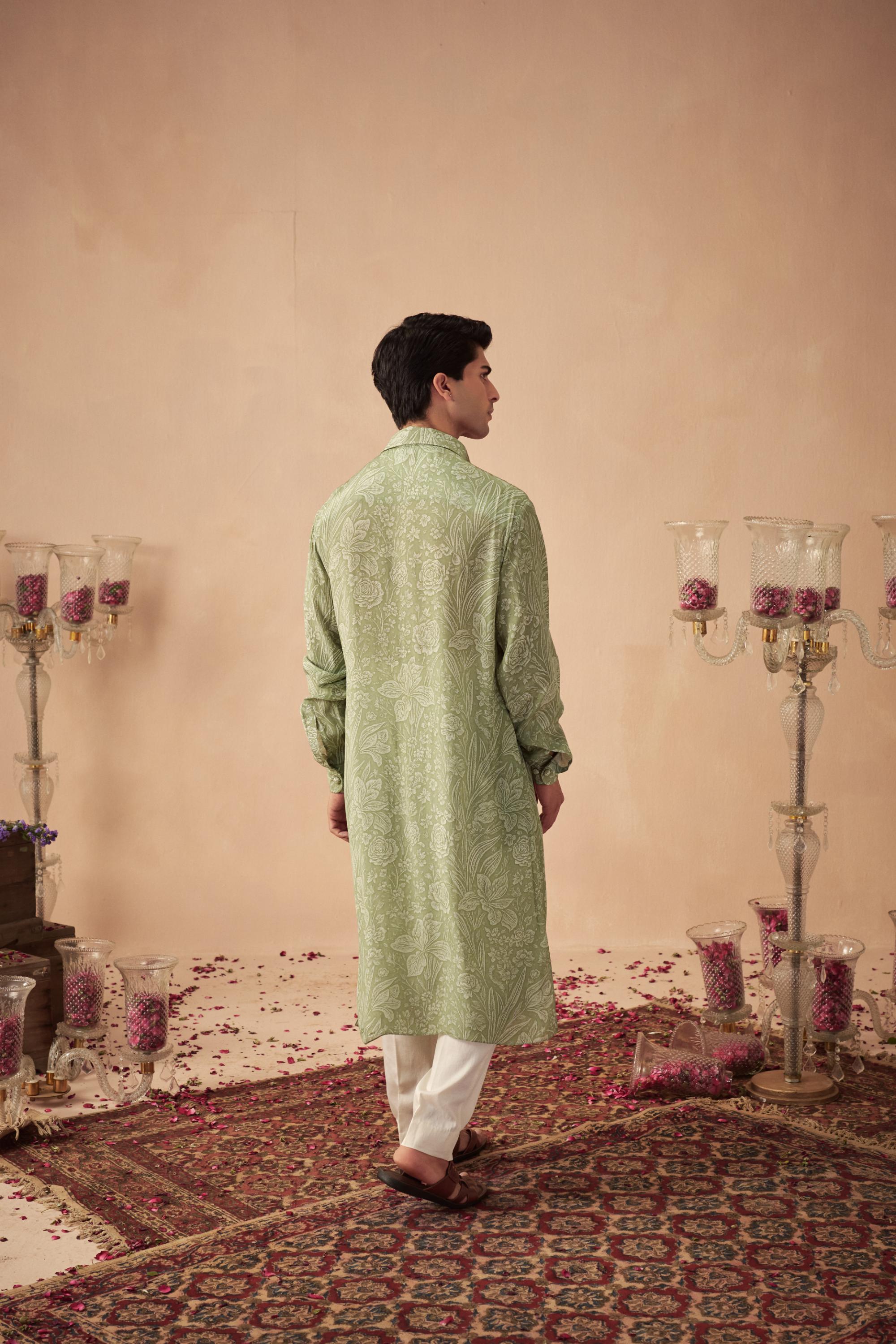Sage Green Meadow Kurta Set