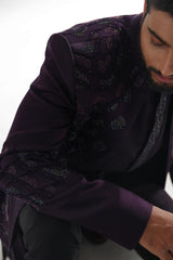 Arrey Purple Deep Purple Achkan