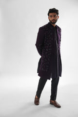 Arrey Purple Deep Purple Achkan