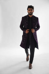 Arrey Purple Deep Purple Achkan