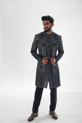 Spruce Grey Grey Open Achkan