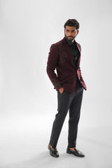 RED WINE TUXEDO SET