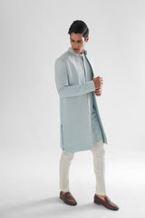 Daydream Pastel Blue Open Achkan