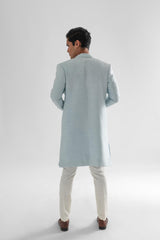 Daydream Pastel Blue Open Achkan