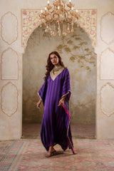 Maya: Purple Striped Kaftaan