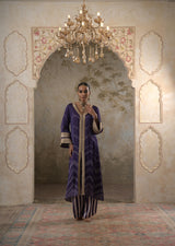 Maya: Purple Kurta With Striped Pants