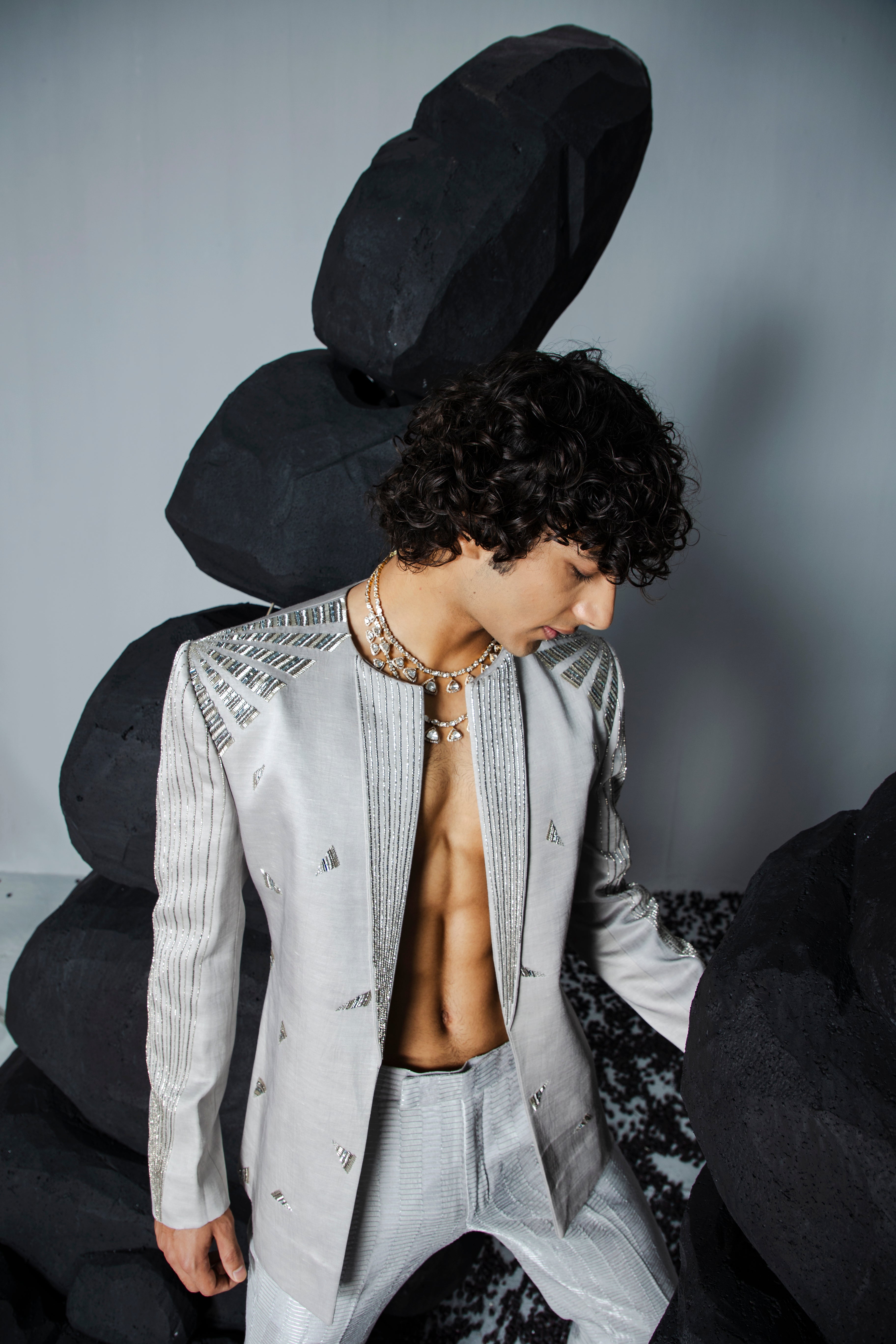 Chrome Jacket Set