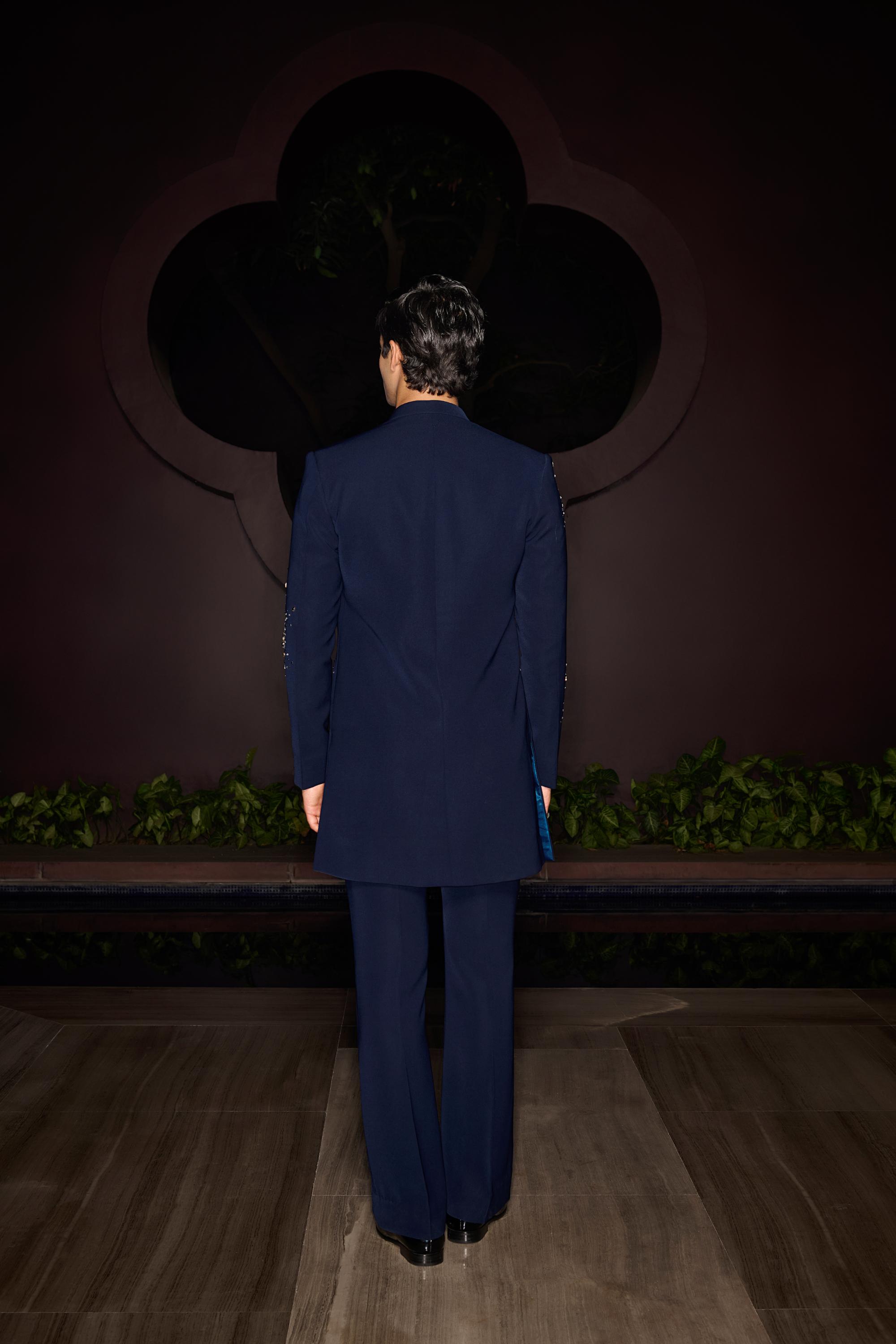 Celestial Open Sherwani Set