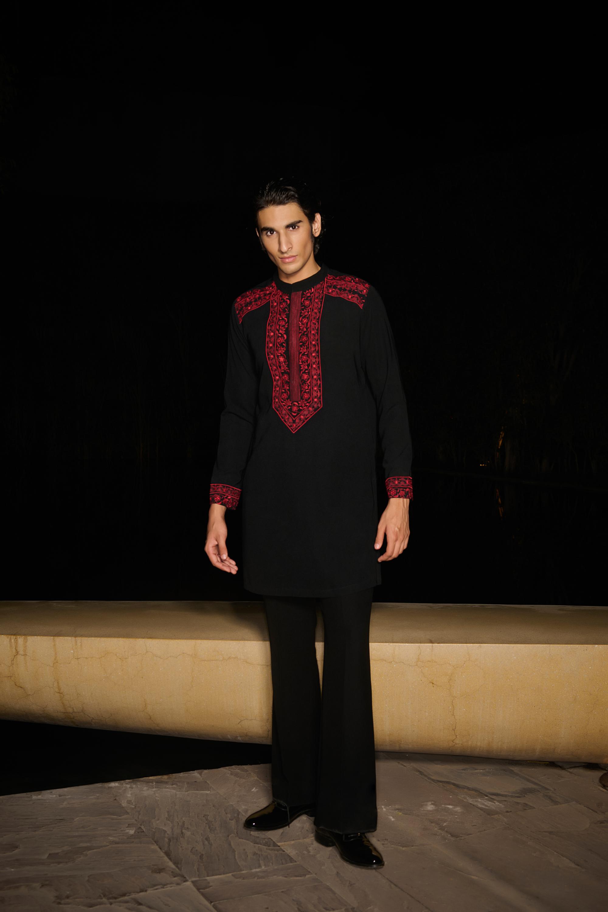 Ruby Glint Kurta Set