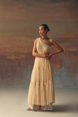 one shoulder anarkali Dress Top