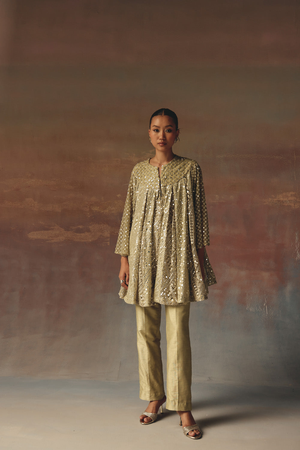 A-Line Box Pleat Dress Jacket