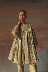 A-Line Box Pleat Dress Jacket