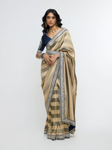 CHANDRA MAHAL STRIPE SAREE PAIRED WITH BLOUSE