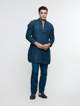 ZAYAN BLUE LUCKNOWI KURTA