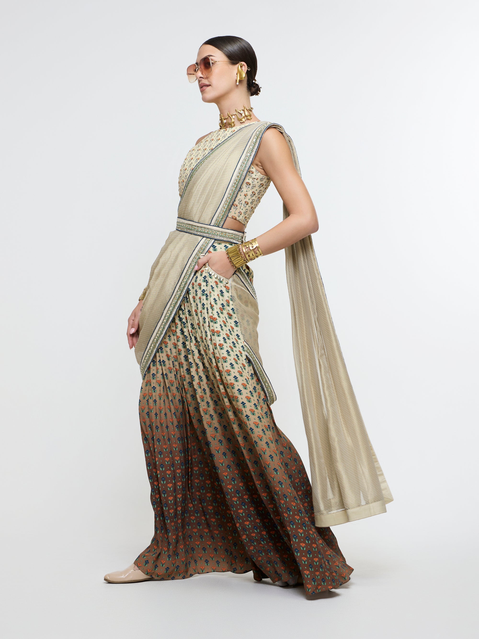 AAROHI PANT SAREE SET