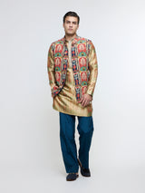 MEHRAB BUNDI PAIRED WITH METALLIC KURTA & PANTS