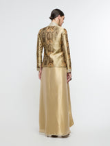 ELARA JACKET PAIRED WITH DRAPED SKIRT