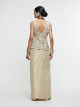 AAINA WAIST COAT WITH SLIT SKIRT