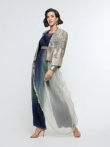 MEHER EMBELLISHED JCAPE JACKET PAIRED WITH OMBRE TOP & PANT