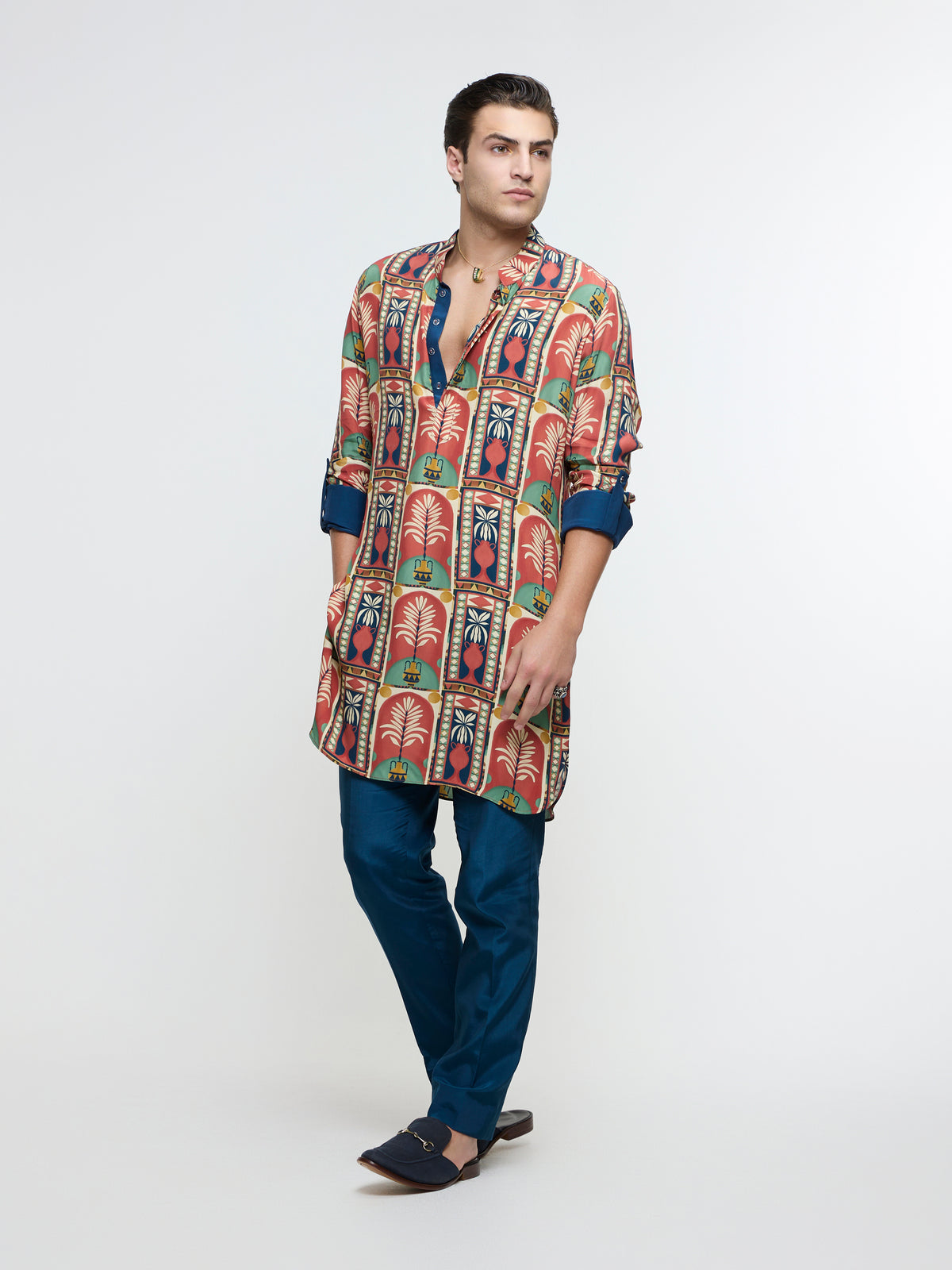 CHARBAGH ROLLED UP KURTA