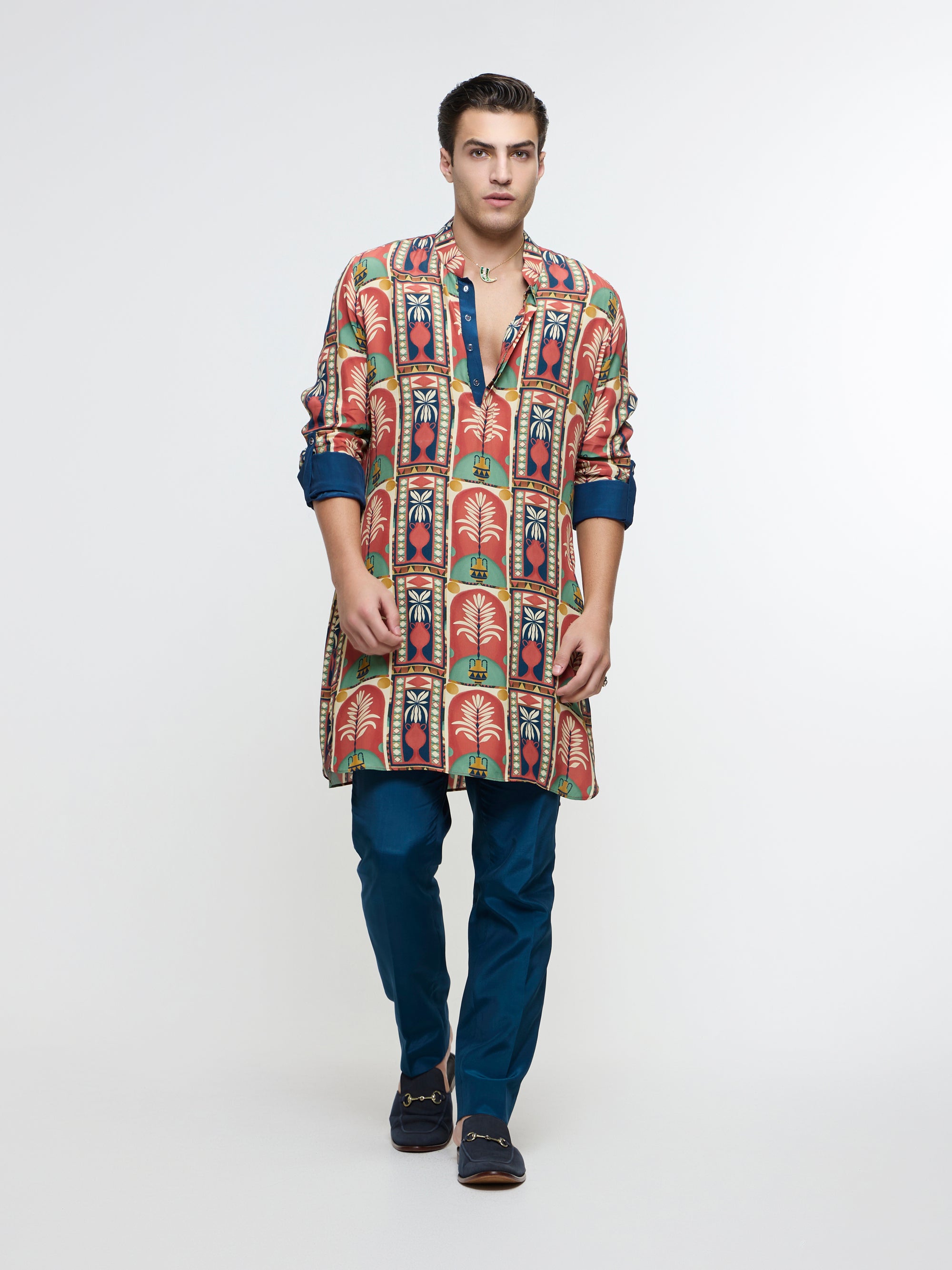 CHARBAGH ROLLED UP KURTA