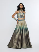 KARIYA CORSET PAIRED WITH LEHENGA