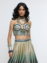 KARIYA CORSET PAIRED WITH LEHENGA