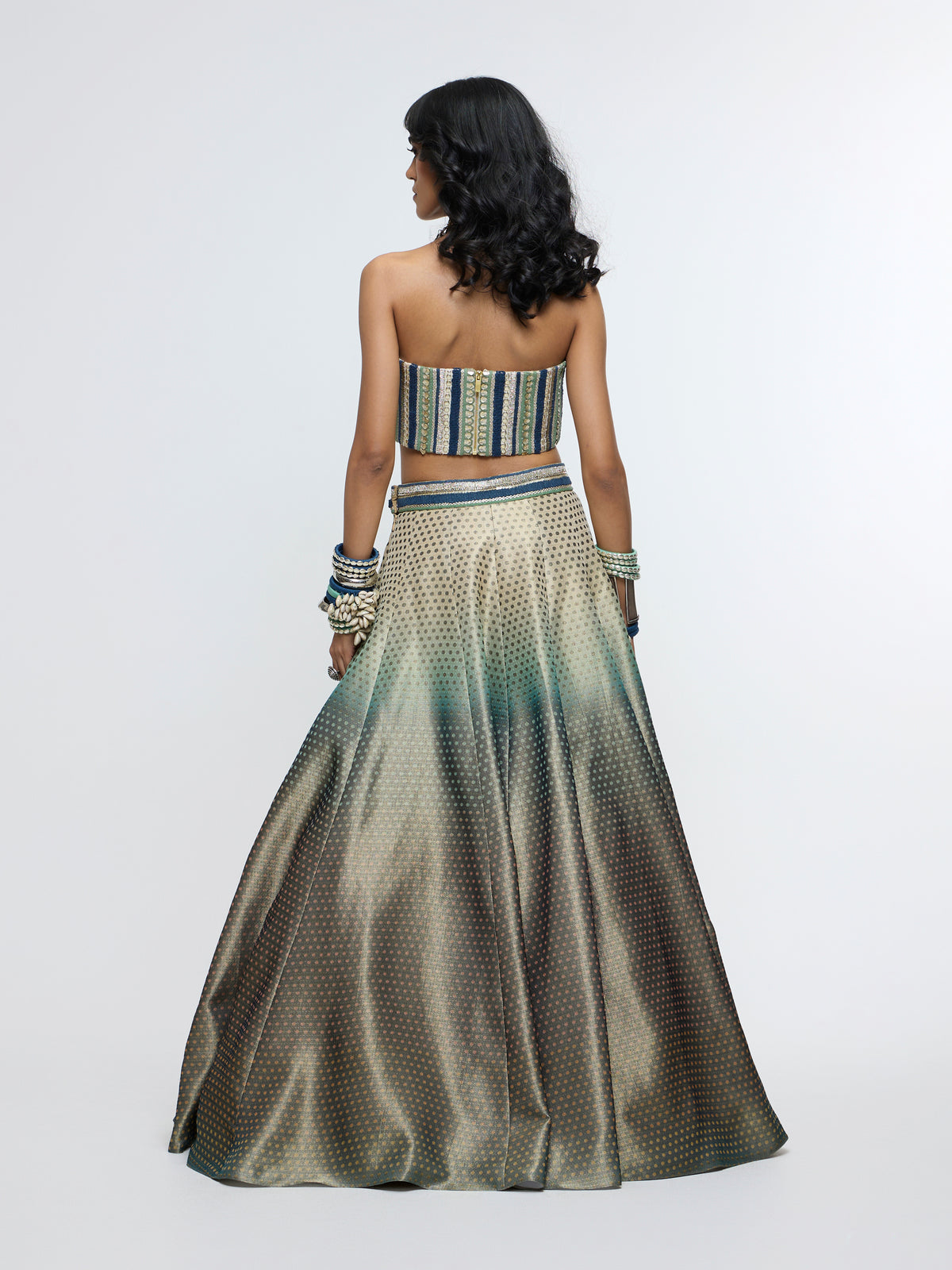 KARIYA CORSET PAIRED WITH LEHENGA