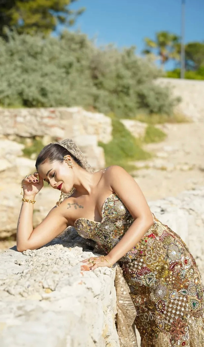 The Maharani Cascade Gown