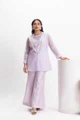 MOONFLOWER EMBROIDERED JACKET &  TROUSER SET