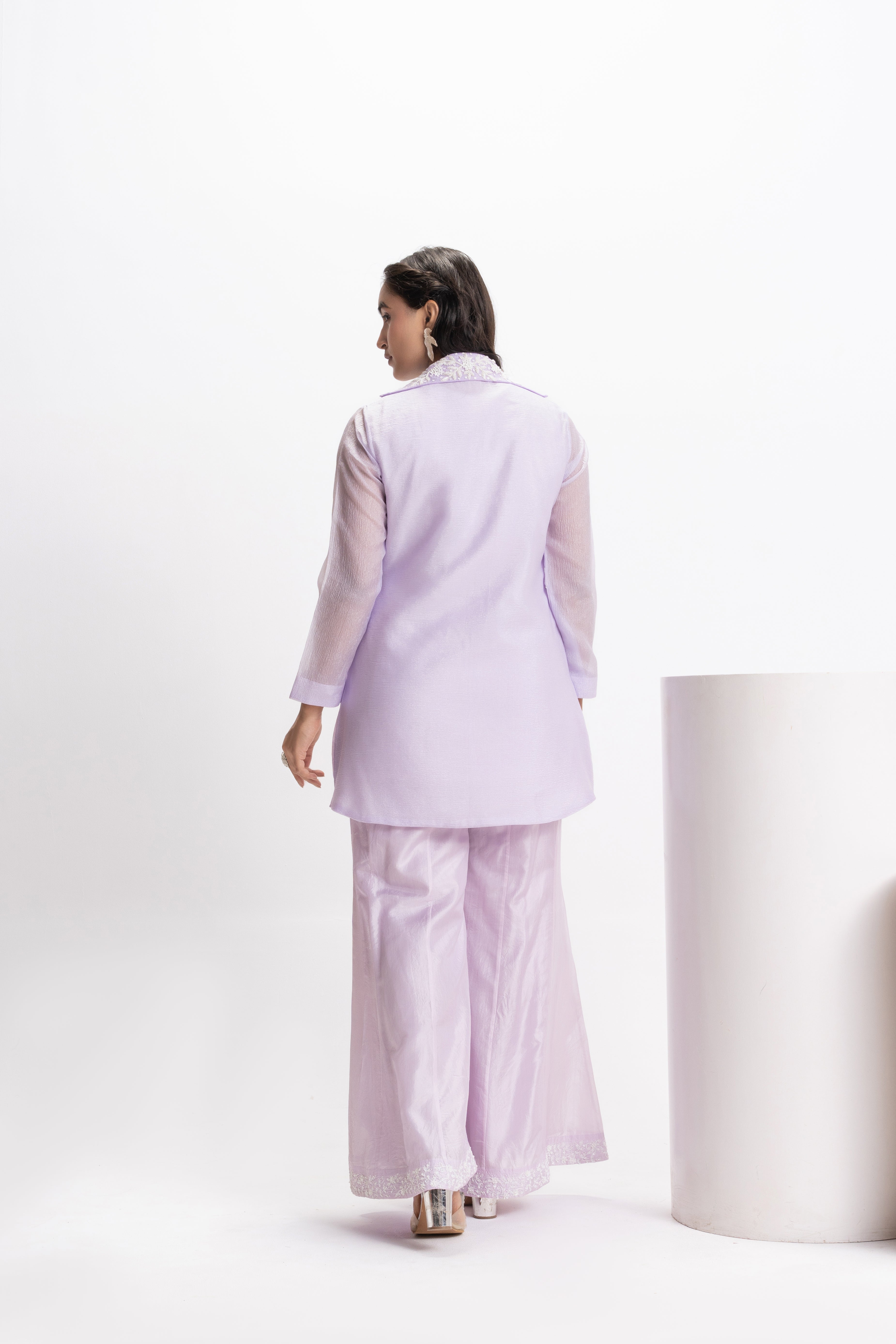 MOONFLOWER EMBROIDERED JACKET &  TROUSER SET