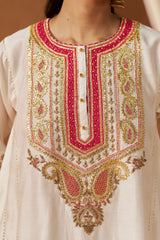 Zimal Daisy Ivory Chauga with Salwar and Dupatta