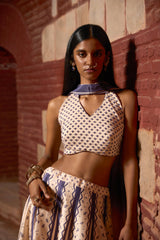 Indigo Whisper Lehenga Set